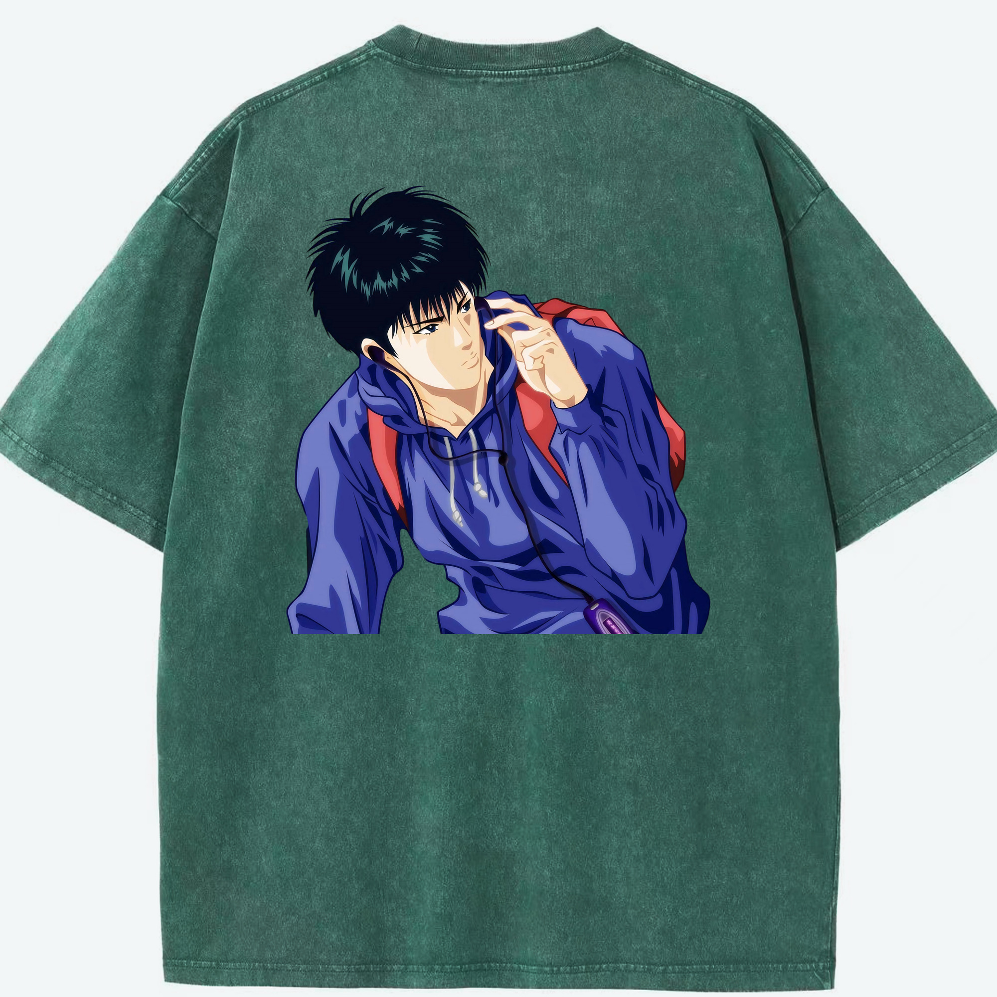 （画像用） SLAM DUNK／スラムダンク 綿100% ヴィンテージ風 半袖Tシャツ（背面プリント）
